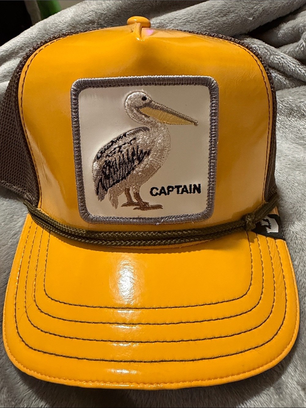 Goorin Bros Yellow Captain Pelican Trucker Hat